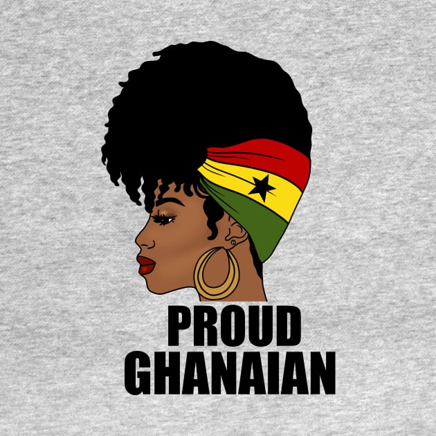 Ghana Flag, Proud Ghanaian Woman, Love Ghana, West Africa by dukito